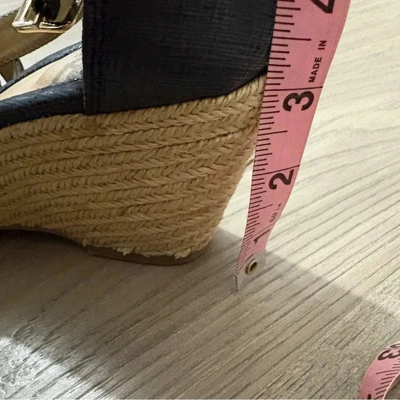 Solesenseability Espadrille Braided Wedge Sandals Dark Blue Navy Women's Size 10 - Picture 7 of 7